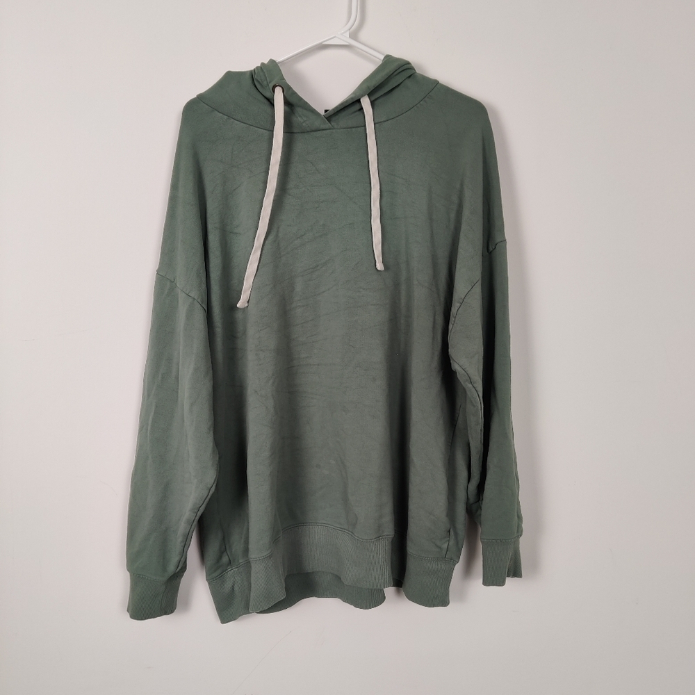 Buffalo David Bitton Unisex Hoodie in Green Size XL Gorpcore Sporty